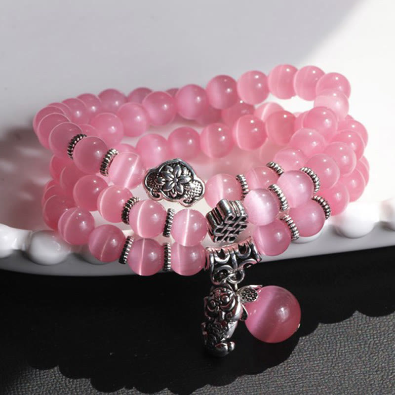 KarmaRipple's Cat Eye PiXiu Support Triple Wrap Bracelet p25