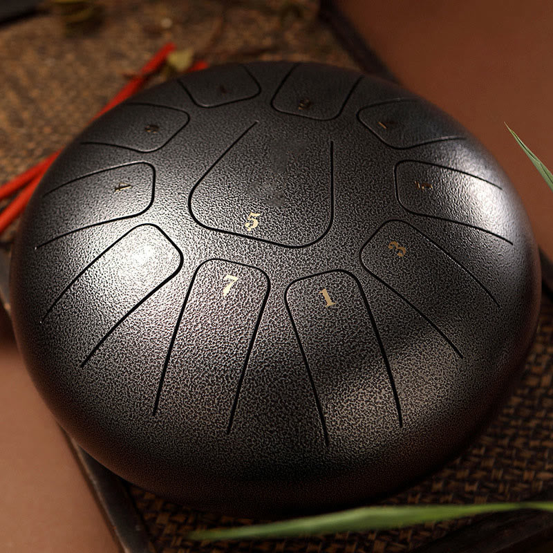 KarmaRipple's Steel Tongue Drum Sound Balancing Mindfulness Meditation Yoga Drum Kit 11 Note 8 Inch p35