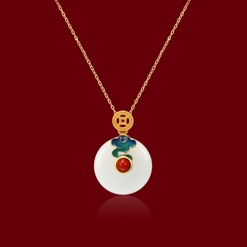 KarmaRipple's Jade Bronze Coins Auspicious Clouds Prosperity Pendant Necklace Bracelet Ring Earrings p2