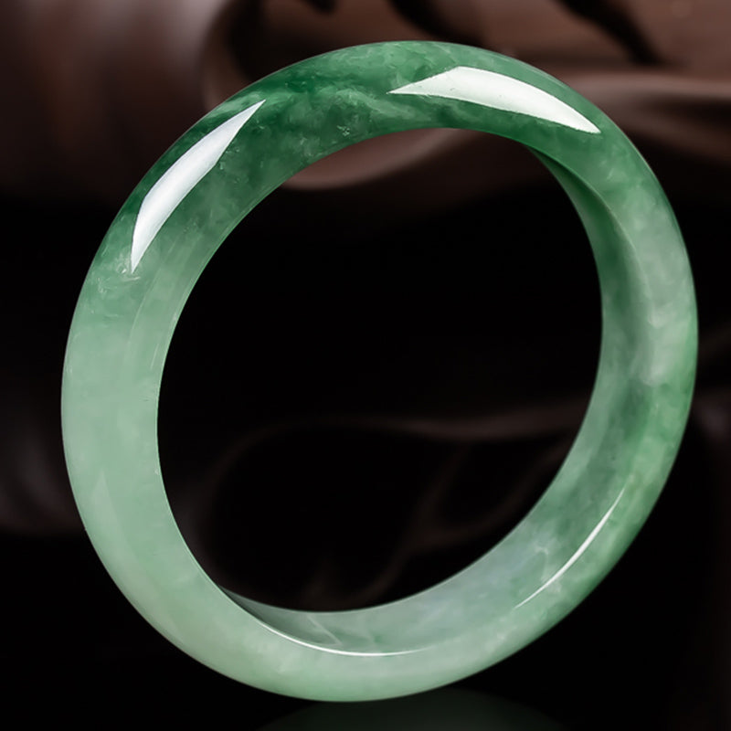 KarmaRipple's Authentic Jade Fortune Blessing Bangle Bracelet p2