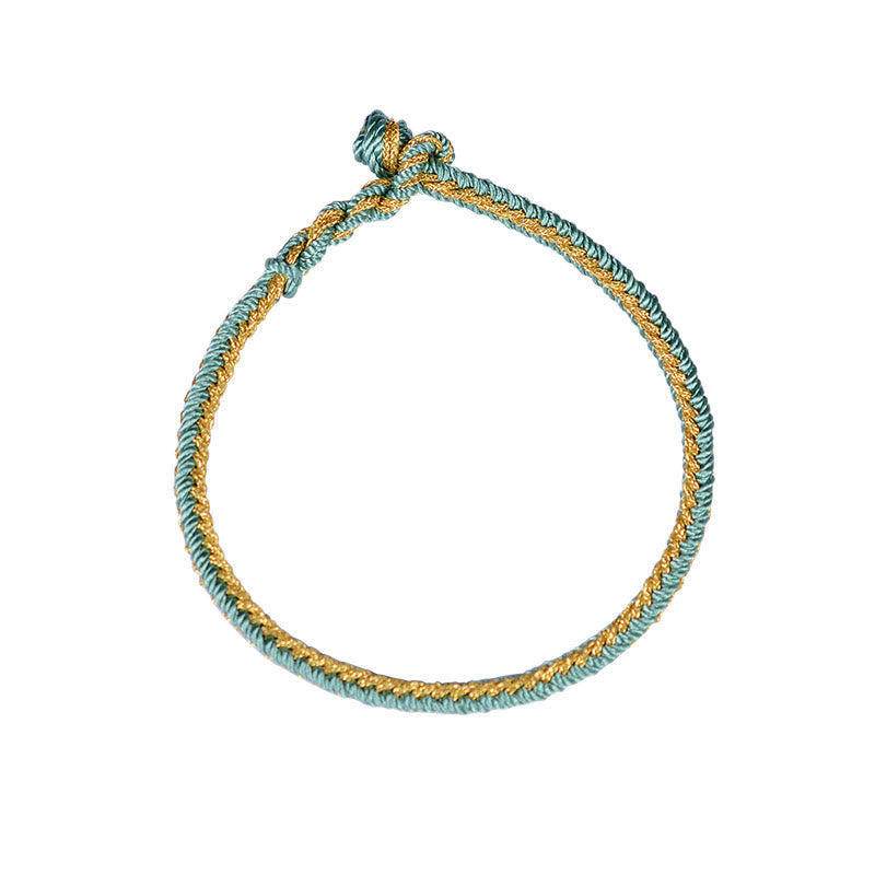 KarmaRipple's Two-Color Rope Handcrafted Eight Thread Peace Weave Bracelet p14