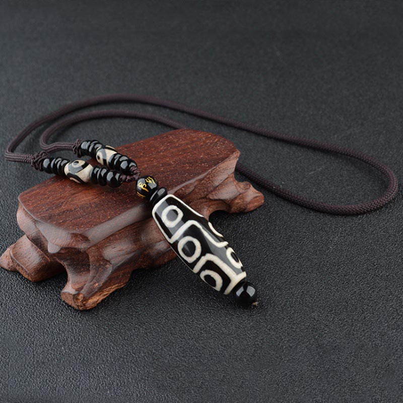 KarmaRipple's Nine-Eye Dzi Bead Wealth Protection Pendant p13
