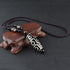 Black Nine-Eye Dzi Bead