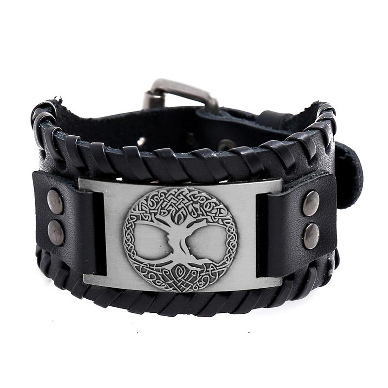 KarmaRipple's Fortunate Tree Of Life Balance Leather Bracelet p12