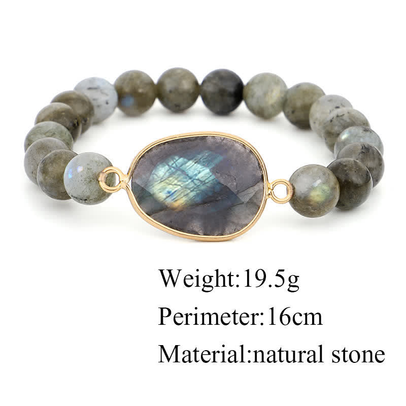 KarmaRipple's Authentic Labradorite Moonstone Support Balancing Beaded Bracelet p9