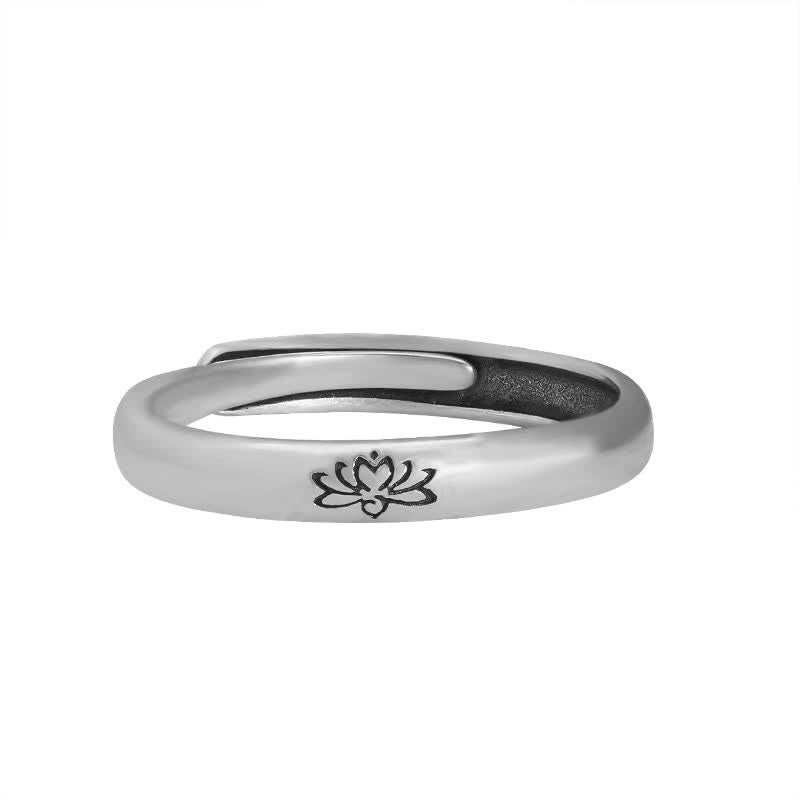 KarmaRipple's 925 Sterling Silver Lotus Flower Enlightenment Ring p9