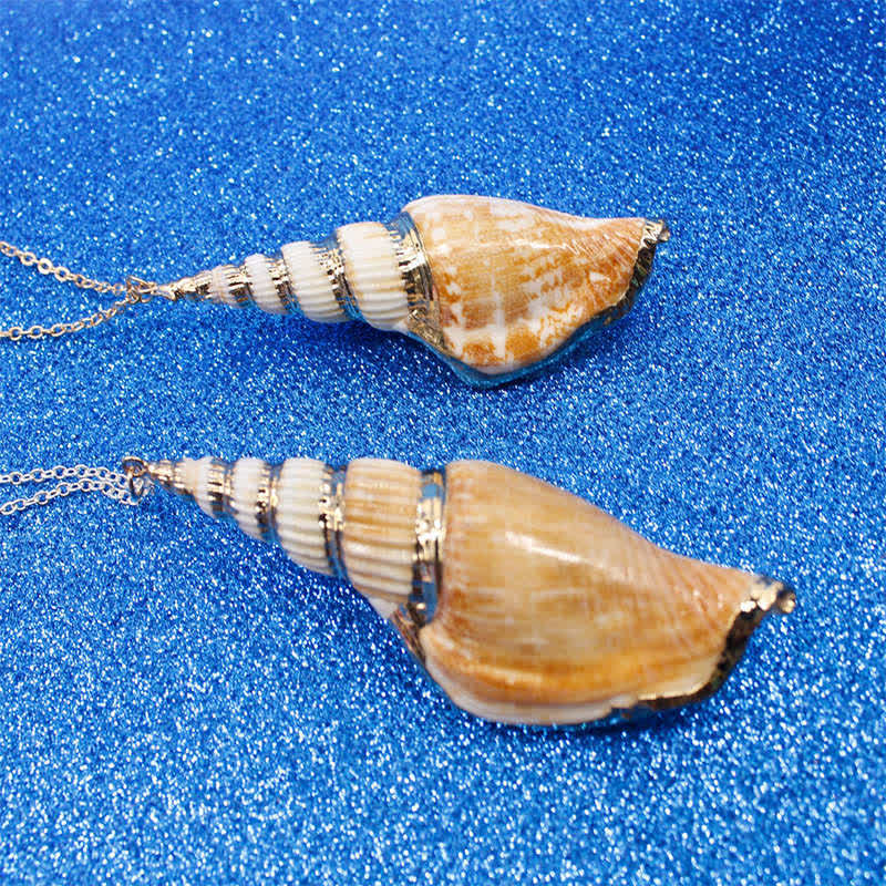 KarmaRipple's Authentic Shankha Conch Shell Seashell Fortunate Pendant Necklace p18
