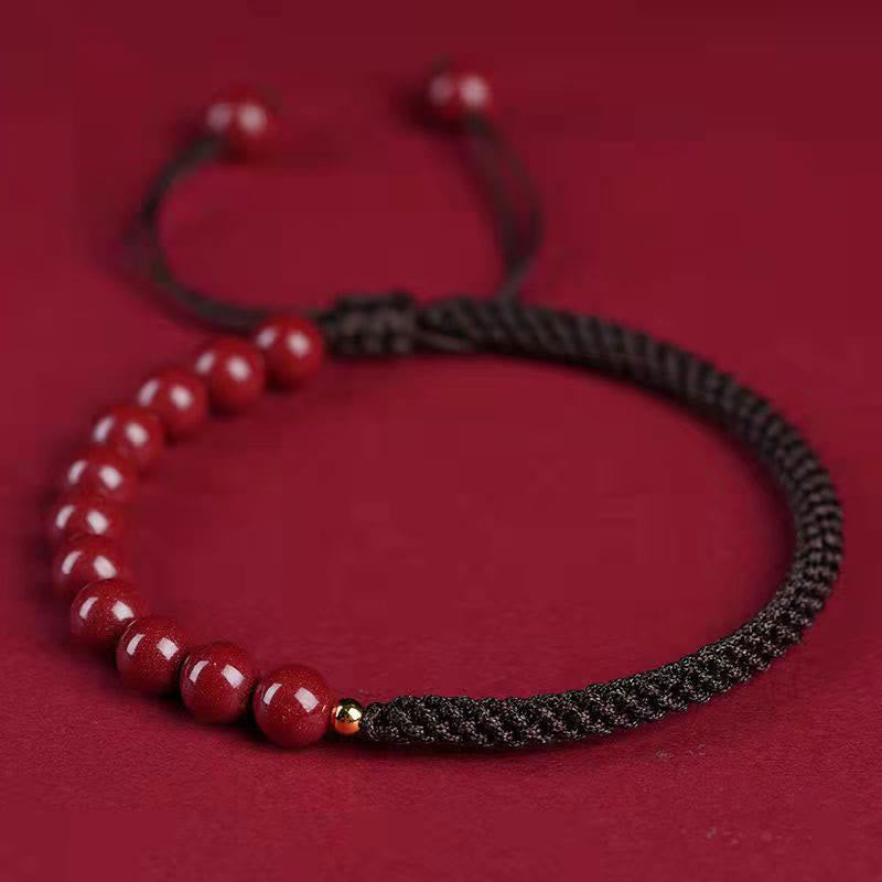 KarmaRipple's Authentic Cinnabar King Kong Weave Blessing String Bracelet p34