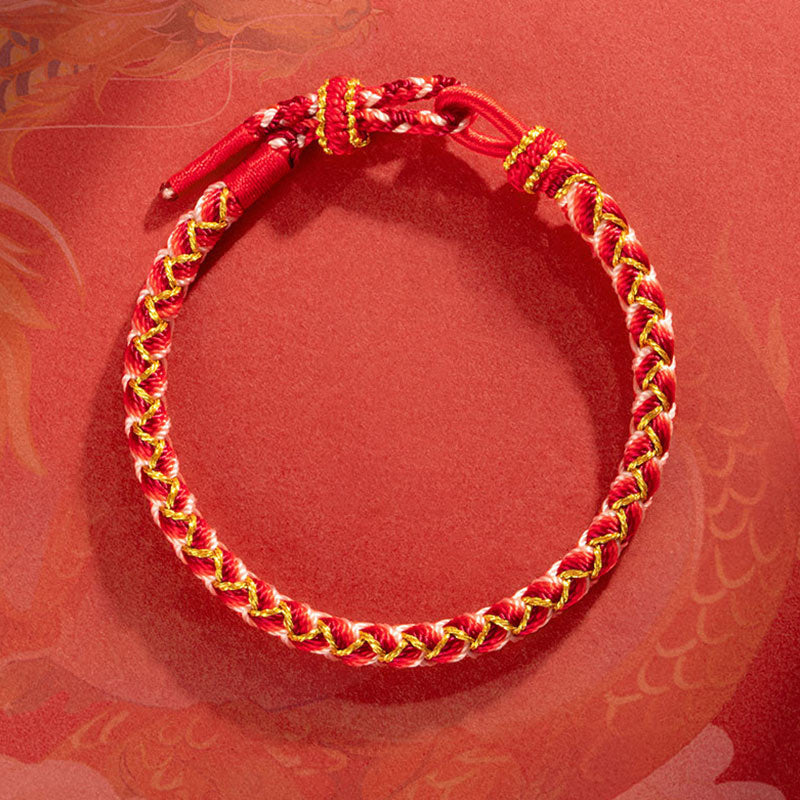 KarmaRipple's Handmade Year Of The Dragon Scale Protection Rope Bracelet p10
