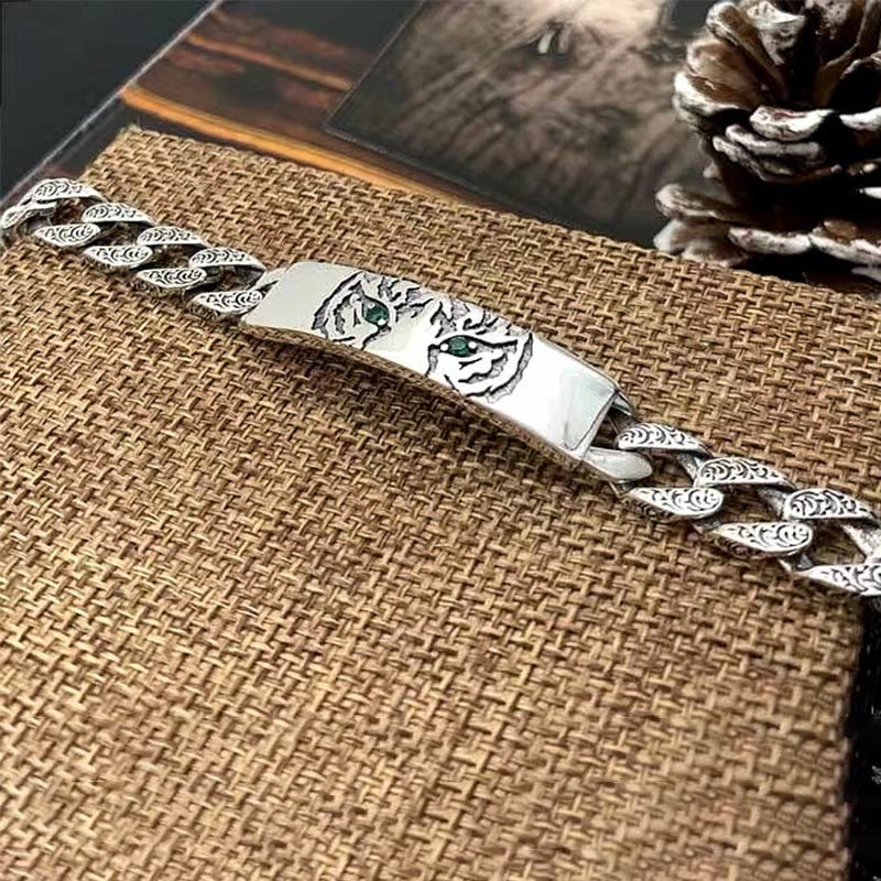 KarmaRipple's Tiger Tang Dynasty Flower Design Bronze Fortune Chain Bracelet p8
