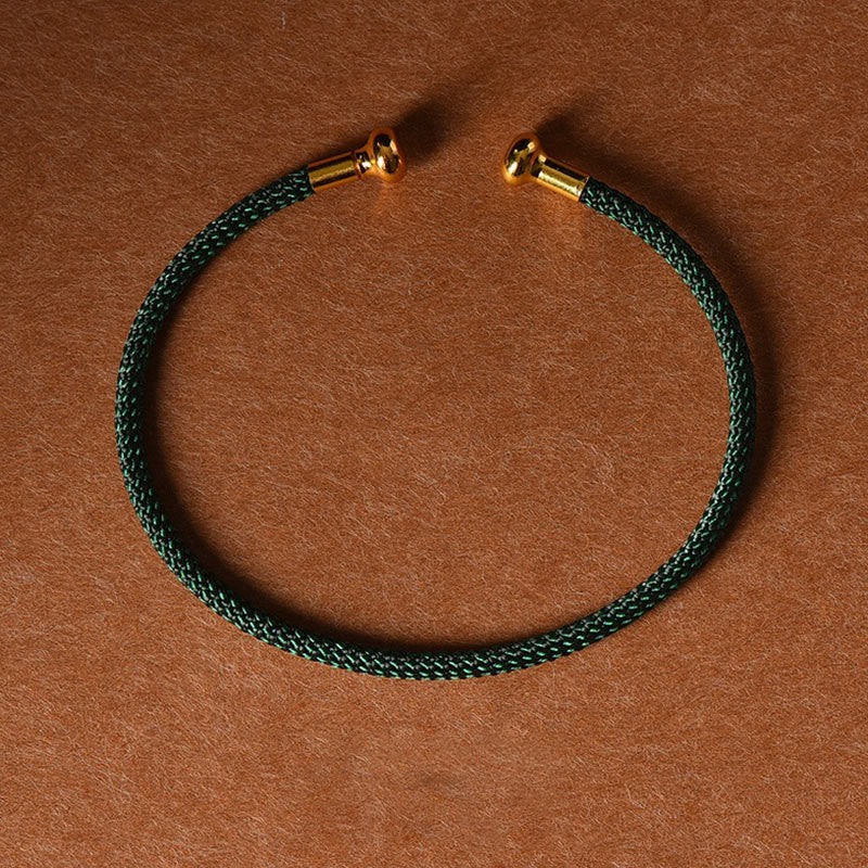 KarmaRipple's Simple Design Handmade Fortune Braid String Cuff Bracelet p49
