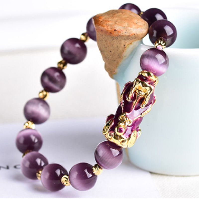 KarmaRipple's Pixiu Cat Eye Wealth Bracelet p4