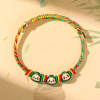 KarmaRipple's Colorful Rope Zongzi Pattern Fortune Handmade Child Adult Bracelet