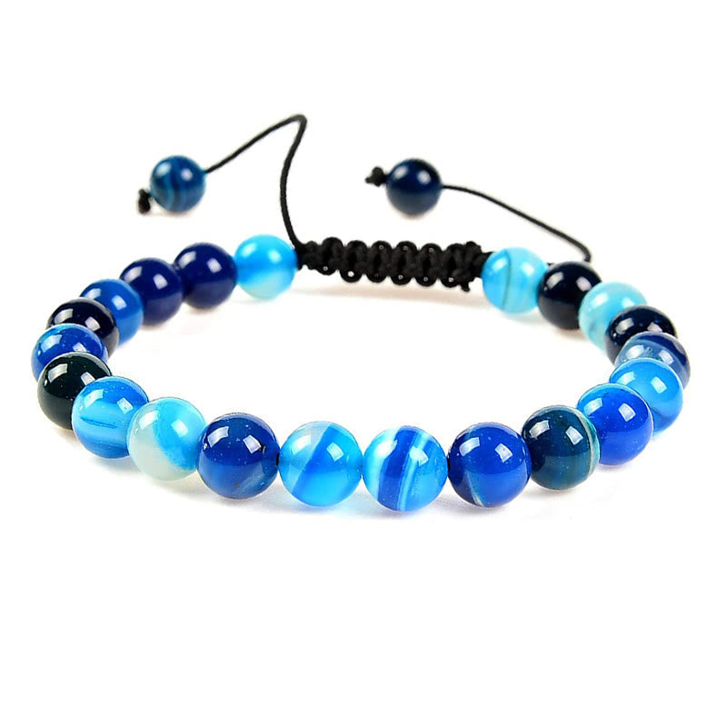 KarmaRipple's Authentic Balancing Power Gemstone Gemstone Beadwork Unisex Adjustable Macrame Bracelet p3