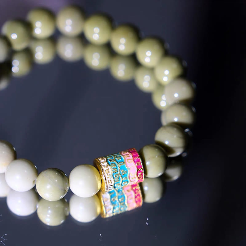 KarmaRipple's Authentic Alashan Agate Encourage Bracelet p7