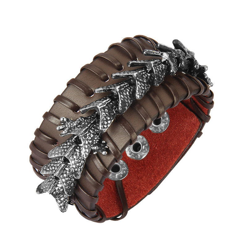 KarmaRipple's Dragon Leather Protection Weave Bracelet p14