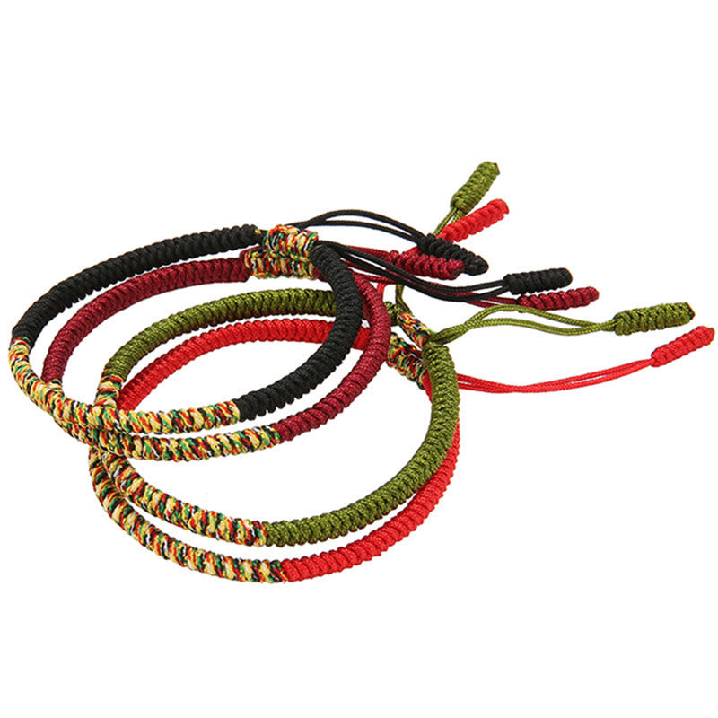 KarmaRipple's Tibetan Handmade Multicolor King Kong Weave Fortune Strength Woven Bracelet p15