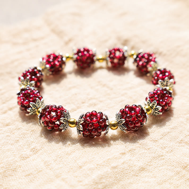 KarmaRipple's Authentic Garnet Balancing Bracelet p1
