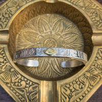 KarmaRipple's Eye Of Horus Protection Bronze Cuff Bracelet Bangle