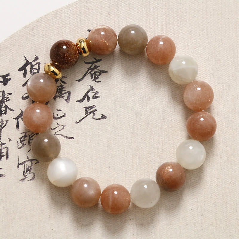KarmaRipple's Authentic Sun Stone Gold Sandstone Wealth Positive Bracelet p11
