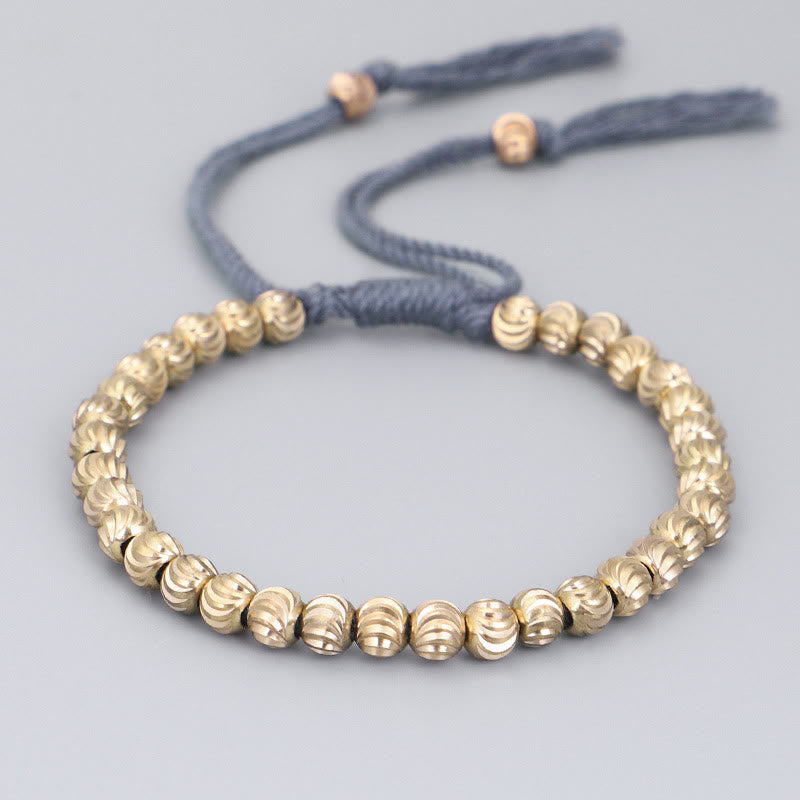 KarmaRipple's Tibetan Handmade Bronze Bead Fortune String Bracelet p8