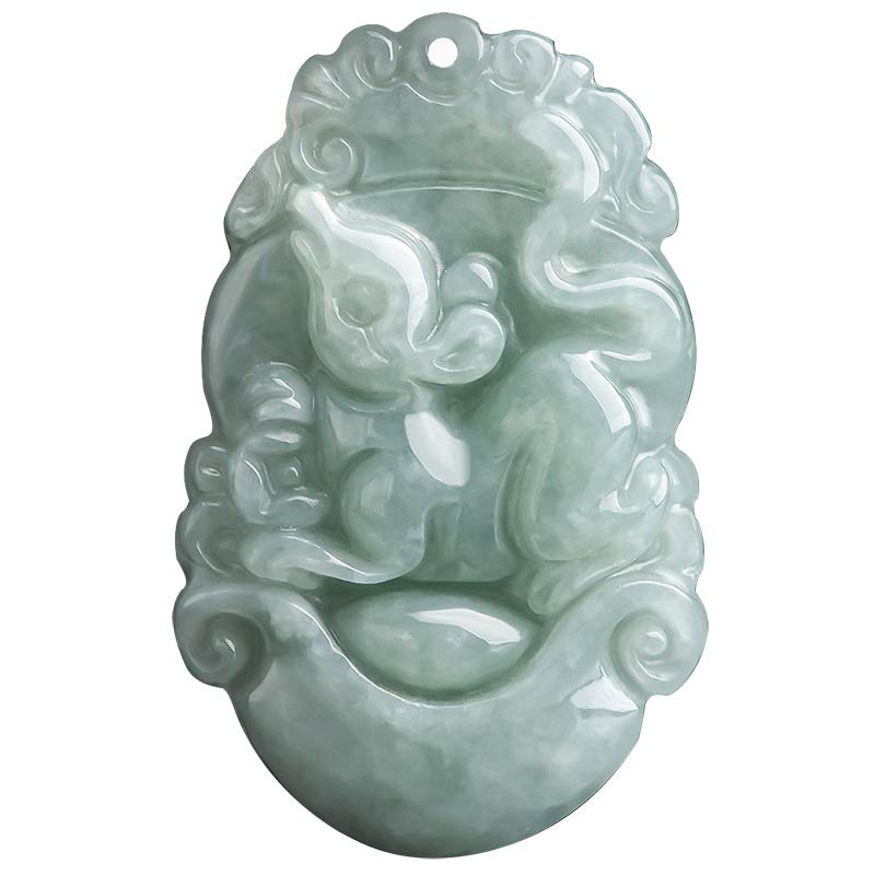 KarmaRipple's Authentic Jade 12 Chinese Zodiac Sucess Necklace Pendant p17