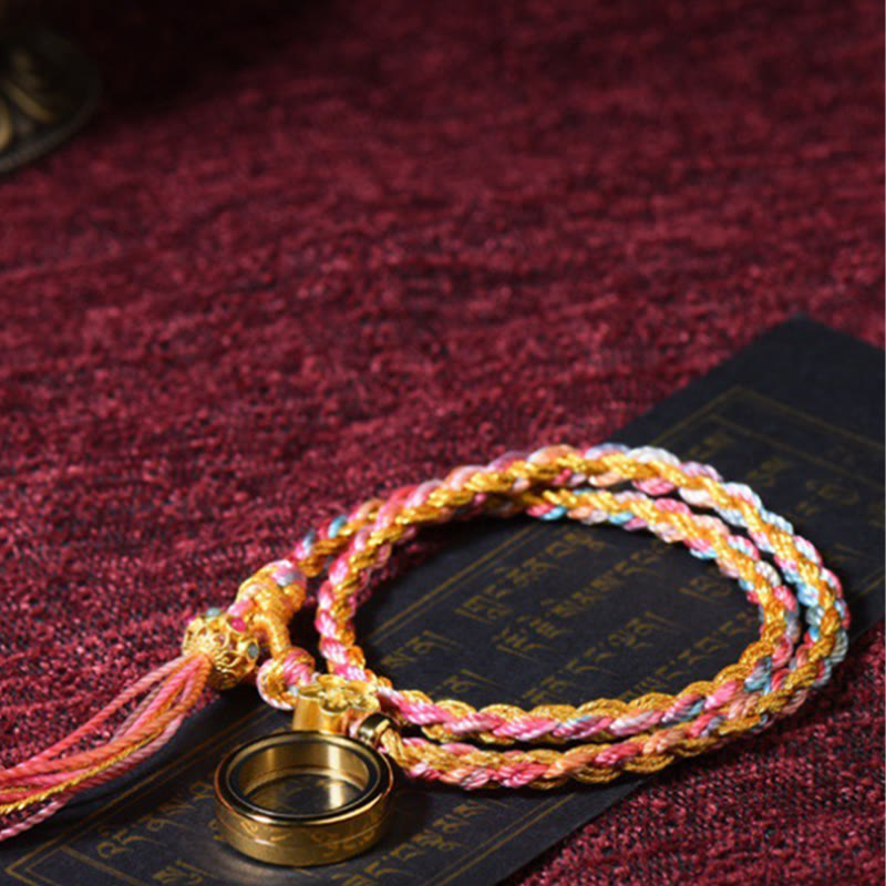 KarmaRipple's Tibetan Handmade Fortune Colorful String Single Double Wrap Woven Bracelet p5