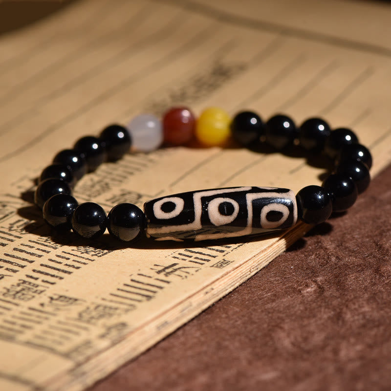 KarmaRipple's Tibetan Authentic Nine-Eye Dzi Bead Wealth Power Bracelet p3