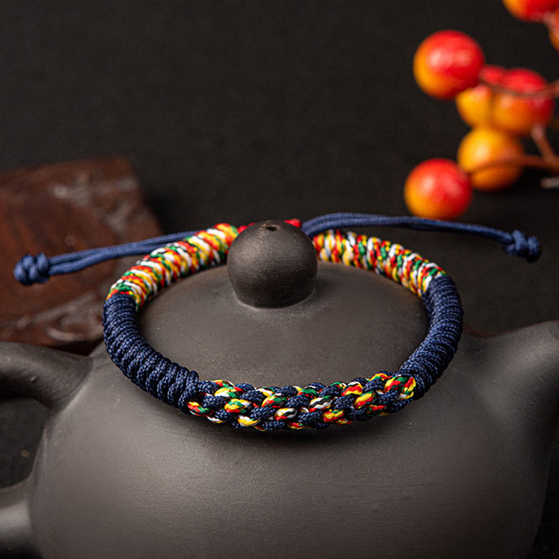 KarmaRipple's Tibetan Handmade Colorful King Kong Weave Fortune Braid String Bracelet p8