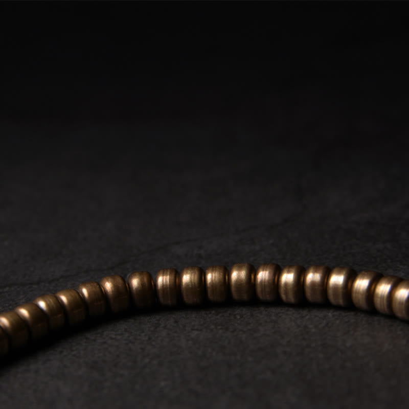 KarmaRipple's Simple Design Bronze Brass Bead Fortune Wealth Bracelet p5