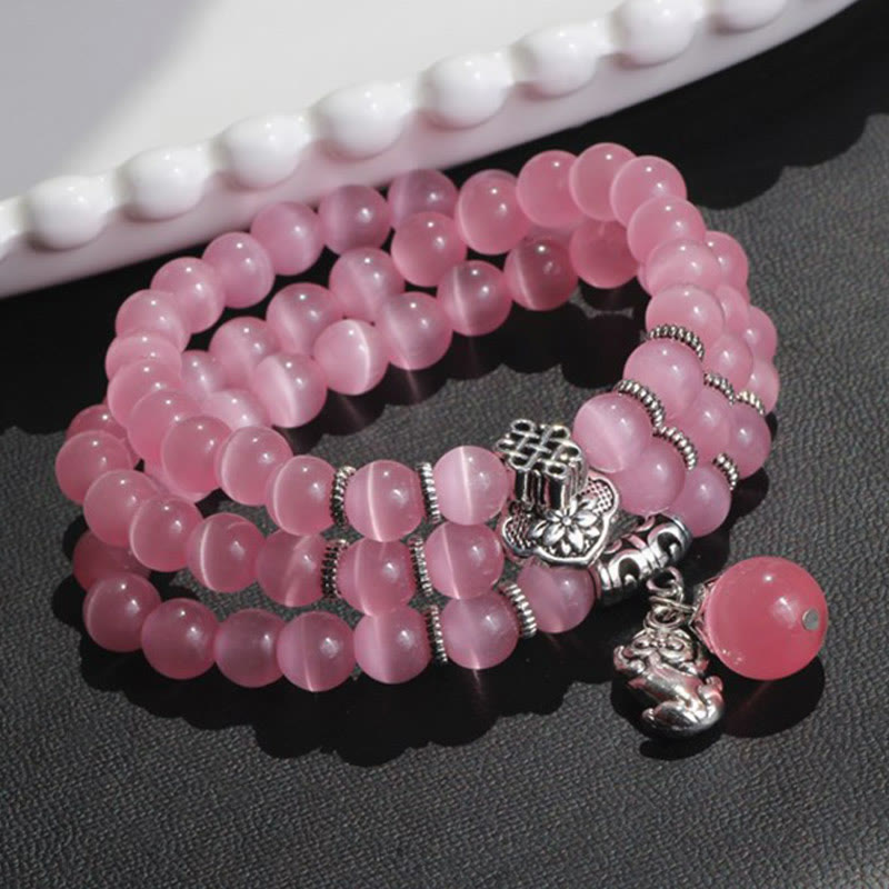 KarmaRipple's Cat Eye PiXiu Support Triple Wrap Bracelet p26