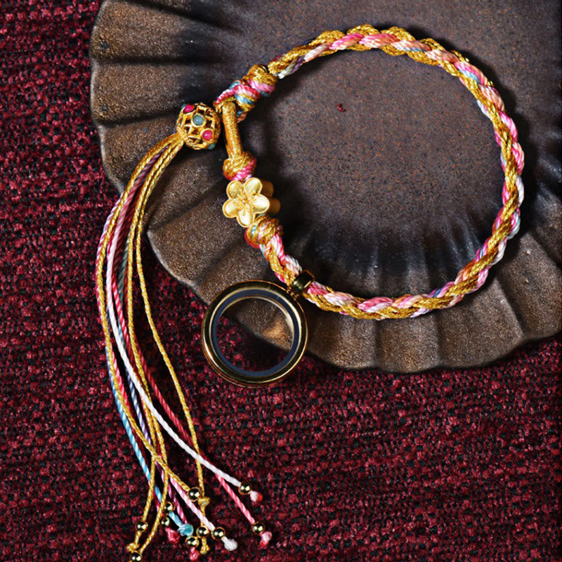 KarmaRipple's Tibetan Handmade Fortune Colorful String Single Double Wrap Woven Bracelet p7