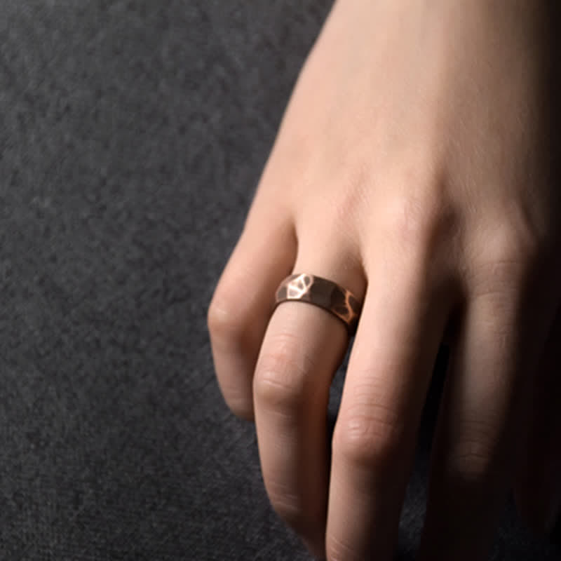 KarmaRipple's Tibetan Simple Design Bronze Wealth Ring p14