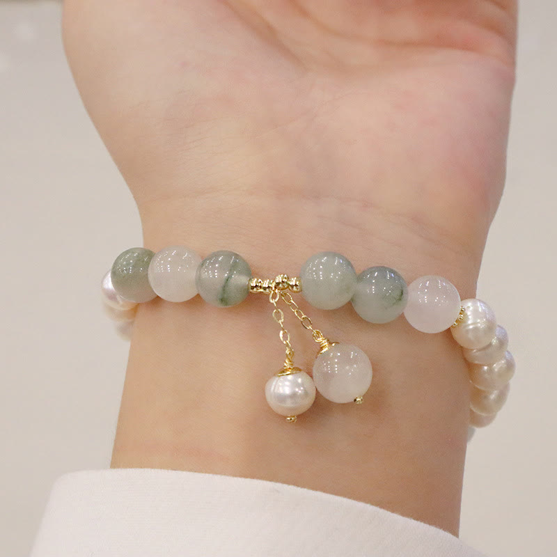 KarmaRipple's Authentic Pearl Jade Balancing Sincerity Bracelet p7