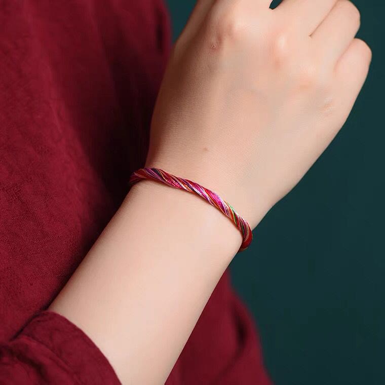 KarmaRipple's Tibetan Handmade Five Colorful Thread Dragon Boat Festival Protection Adult Child String Bracelet p25