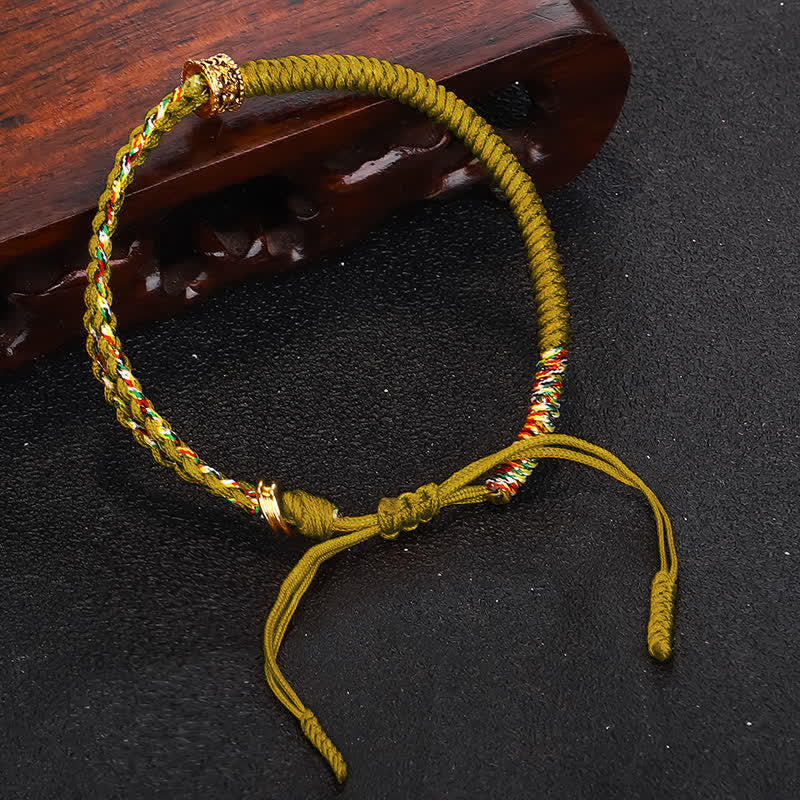KarmaRipple's Om Mani Padme Hum Protection Fortune String Bracelet p13