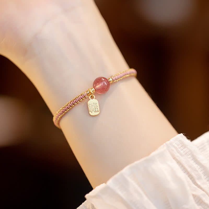 KarmaRipple's Red Agate Jade Lotus Confidence Calm String Bracelet p15