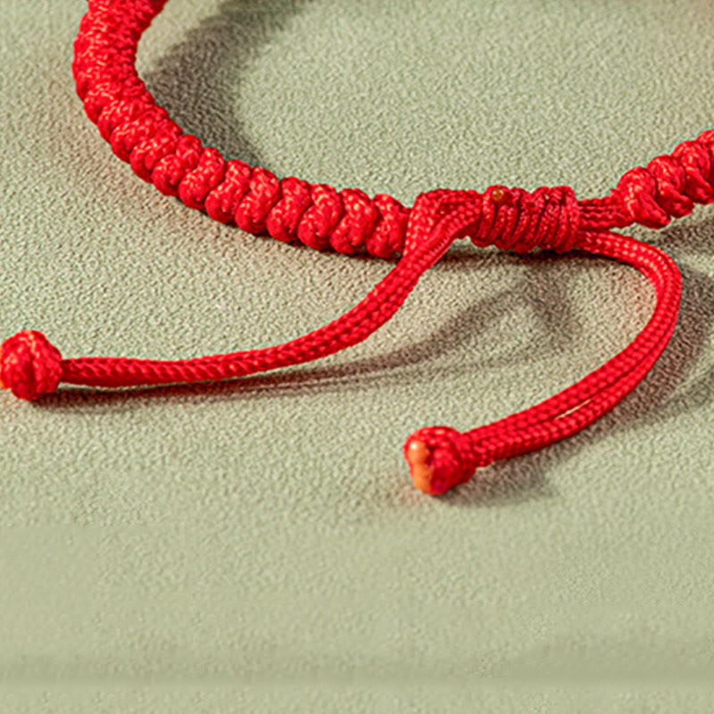KarmaRipple's Handmade Authentic Jade PiXiu Protection King Kong Weave Woven String Bracelet p8