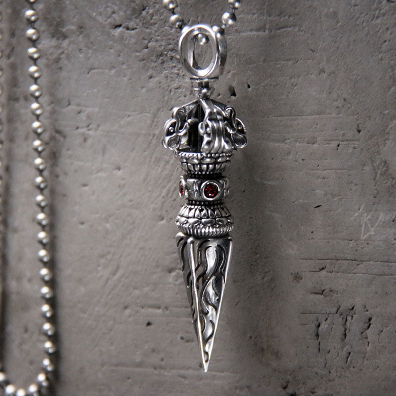 KarmaRipple's 925 Sterling Silver Vajra Spiritual Power Pendant Necklace p5