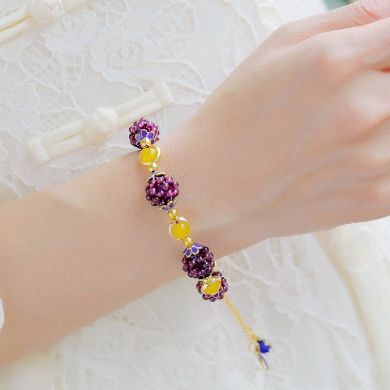 KarmaRipple's Tibetan Garnet Calm Bracelet p7