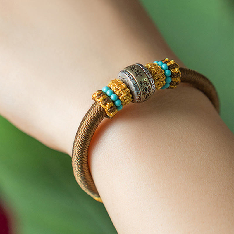 KarmaRipple's Handmade Tibetan Amulet King Kong Weave Fortune Protection Woven Bracelet p9