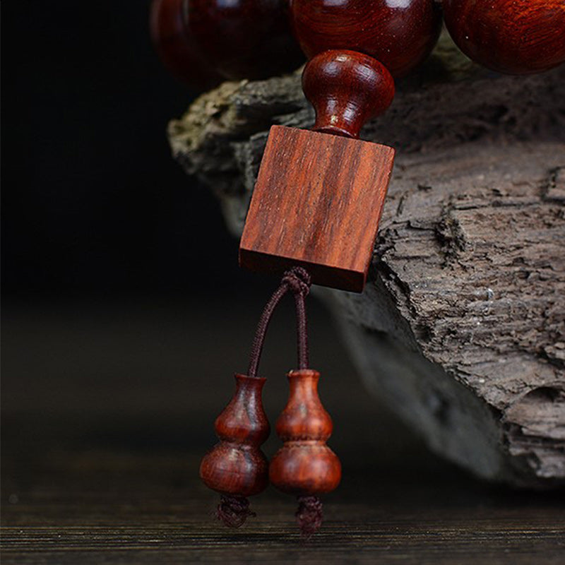 KarmaRipple's Tibetan Small Leaf Red Sandalwood Relaxation Bracelet p4