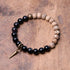 Bodhi Seed&Black Obsidian / 18cm