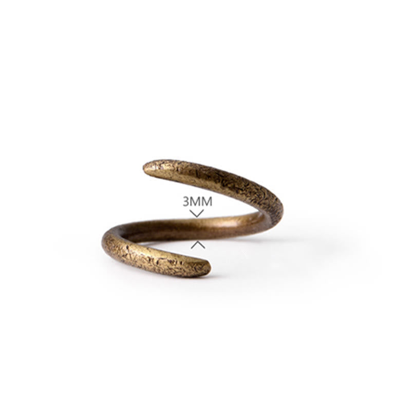 KarmaRipple's Simple Design Bronze Fortune Adjustable Ring p12