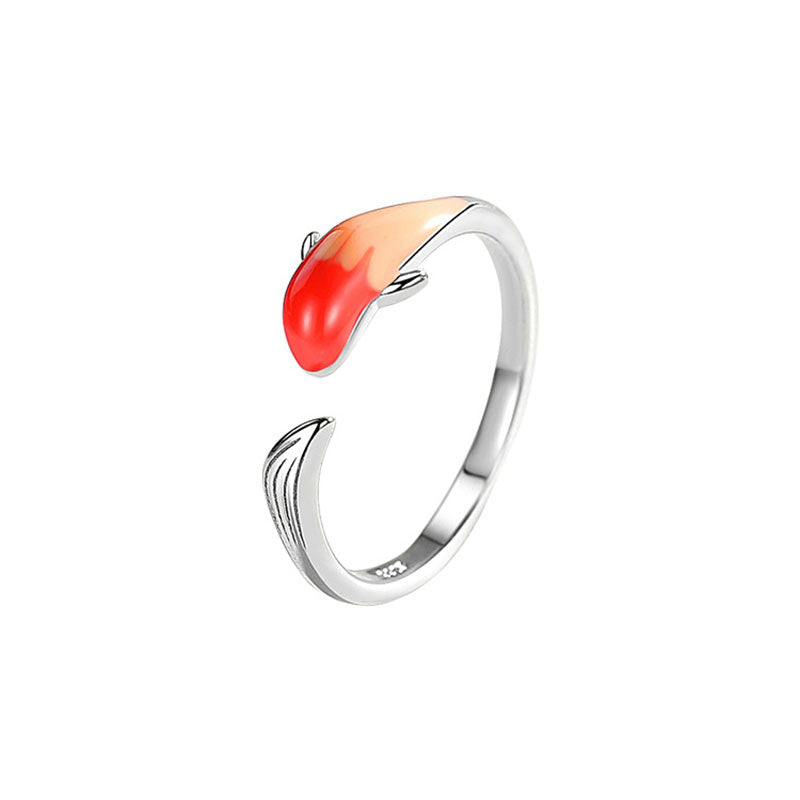 KarmaRipple's Koi Fish Bronze Balance Fortune Adjustable Ring p15