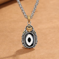 Collier pendentif en bronze avec perles dzi tibétaines de KarmaRipple, motif Garuda, en métal et bronze