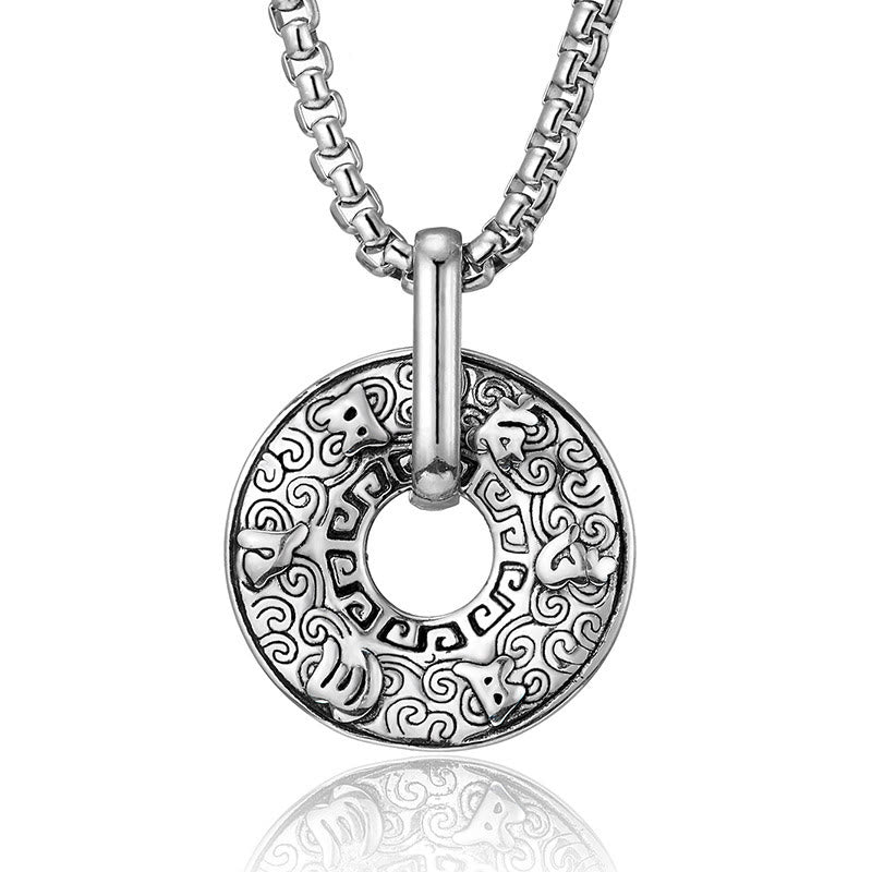 KarmaRipple's Tibetan Om Mani Padme Hum Peace Buckle Creativity Pendant Necklace p12