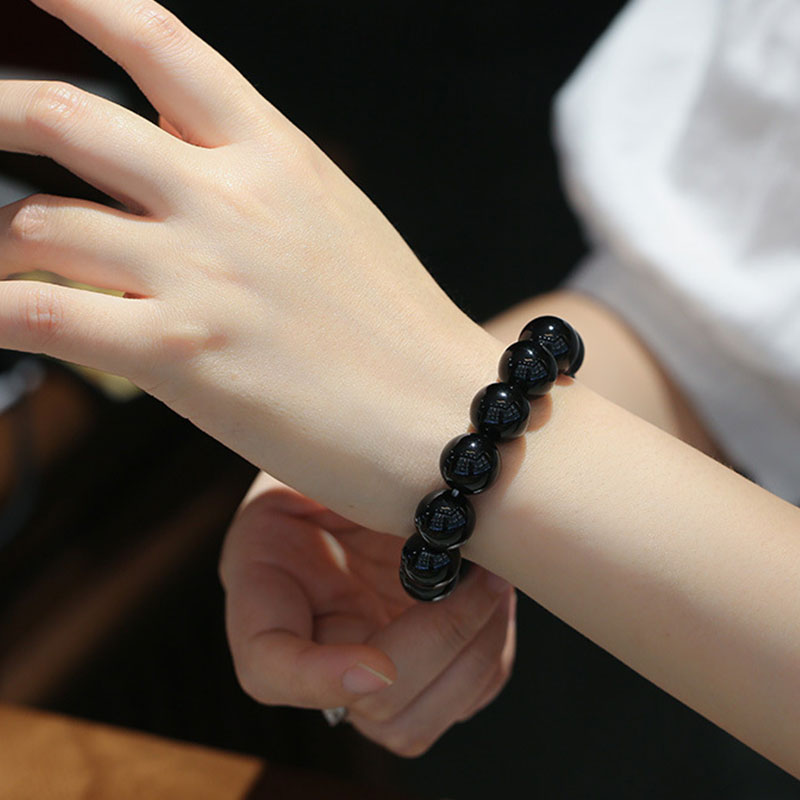 KarmaRipple's Authentic Black Onyx Fortune Bracelet p5