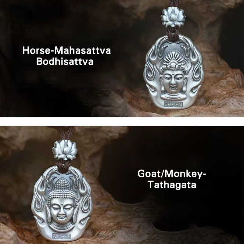 KarmaRipple's Chinese Zodiac Natal Buddha Om Mani Padme Hum Lotus Compassion Pendant Necklace p23