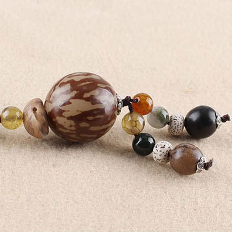 KarmaRipple's Bodhi Seed Lotus Wisdom Balance Pendant Necklace p9